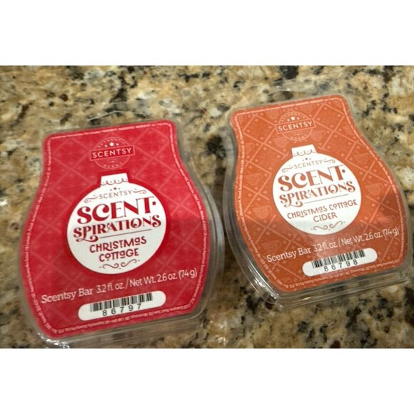 Lot of 2 Scentsy Christmas Cottage & Cottage Cider Wax Bars 3.2 fl oz each - Picture 5 of 5